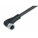 Automation 2522 M8 male 5-Pin straight connector cable, PVC